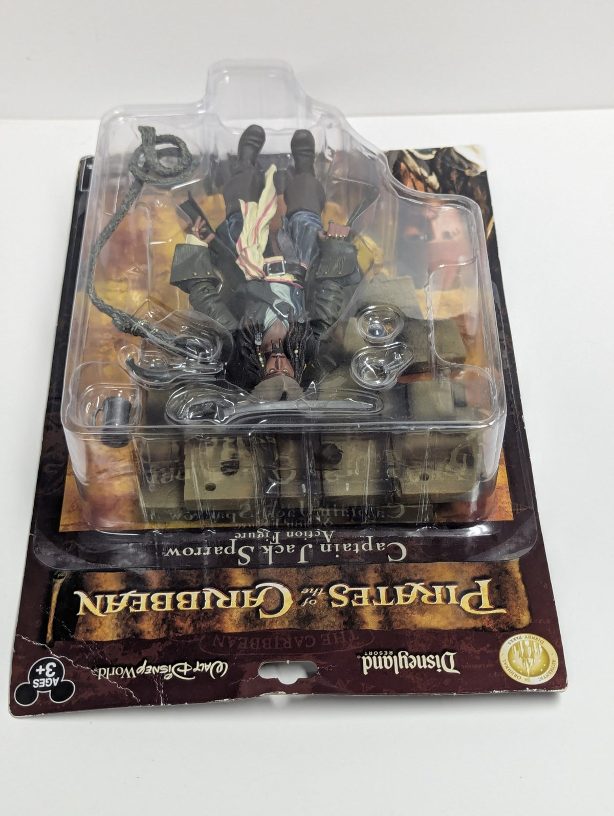 Disney Jack Sparrow Figure 7” Pirates Of The Caribbean On Card Disney Exclusive 