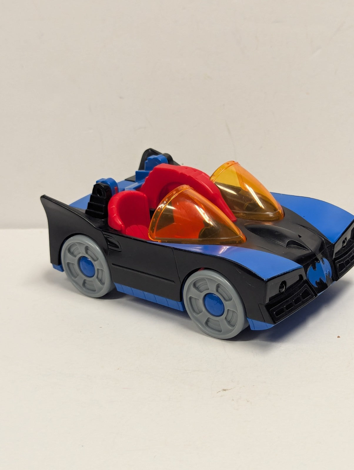 Imaginext Batmobile Batman Car Fisher Price DC Comics Black Blue