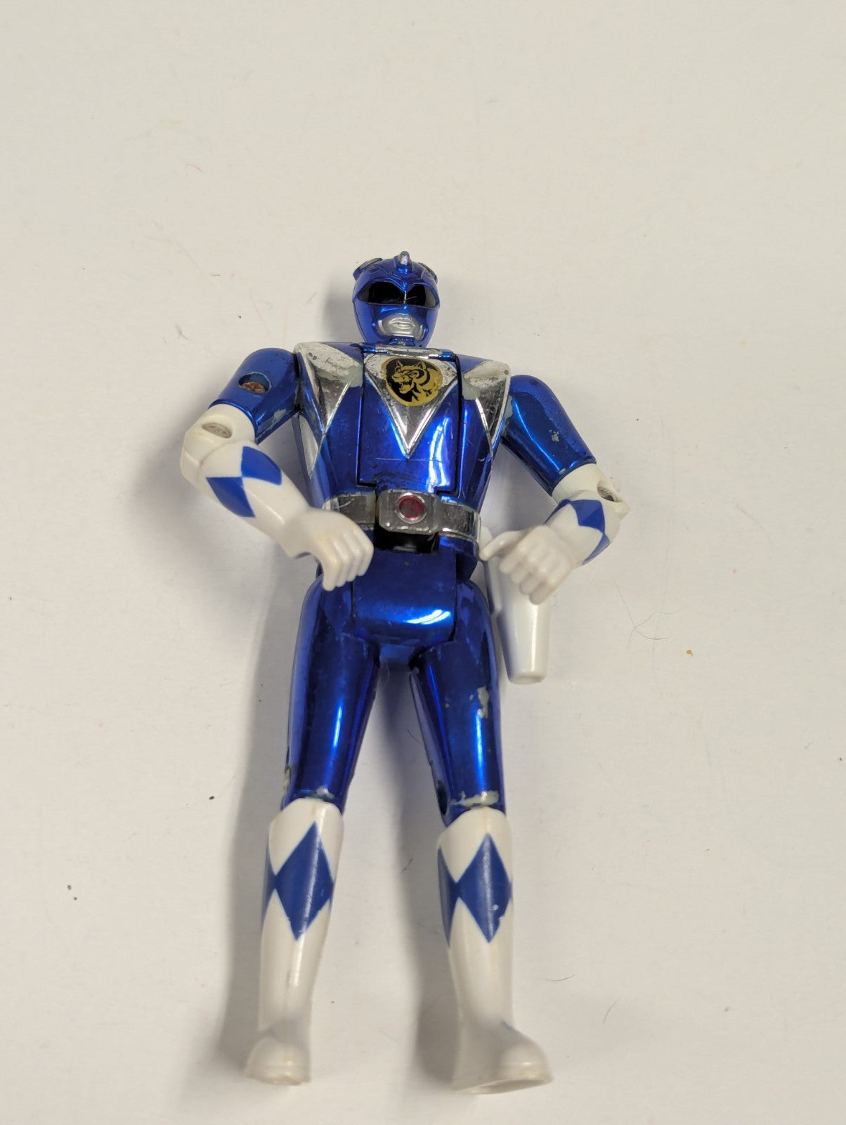 1995 MMPR Lot of 5  Yellow, Pink, Blue, Red & White Metallic Flip Head Movie 