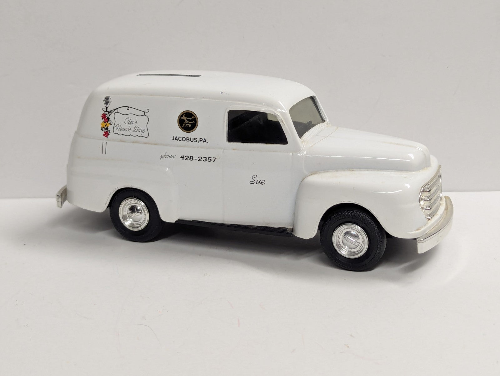Rare 1950 Ford Panel Truck Olp's Flower Shop 1:25 Diecast H680 Jacobus Pa