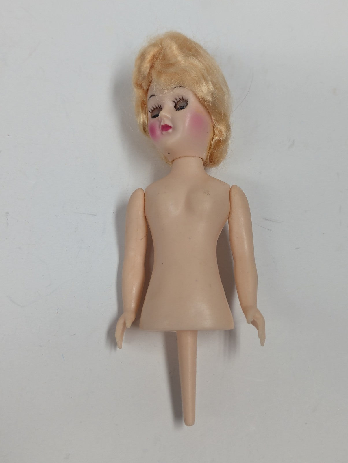 Vintage Wilton Half Doll Cake Toppers 70's w/t Hair & Sleeping Eyes Lot