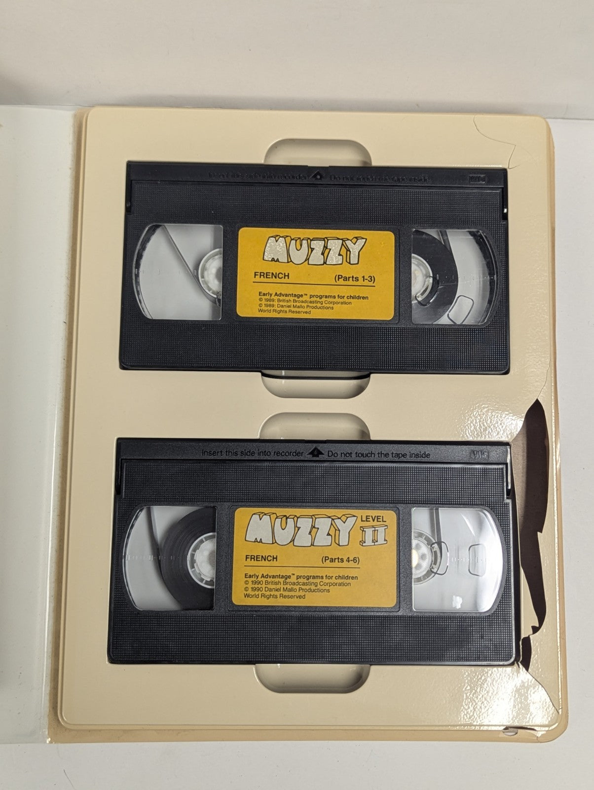Vintage BBC Muzzy French Language Course for Children Level 1 VHS