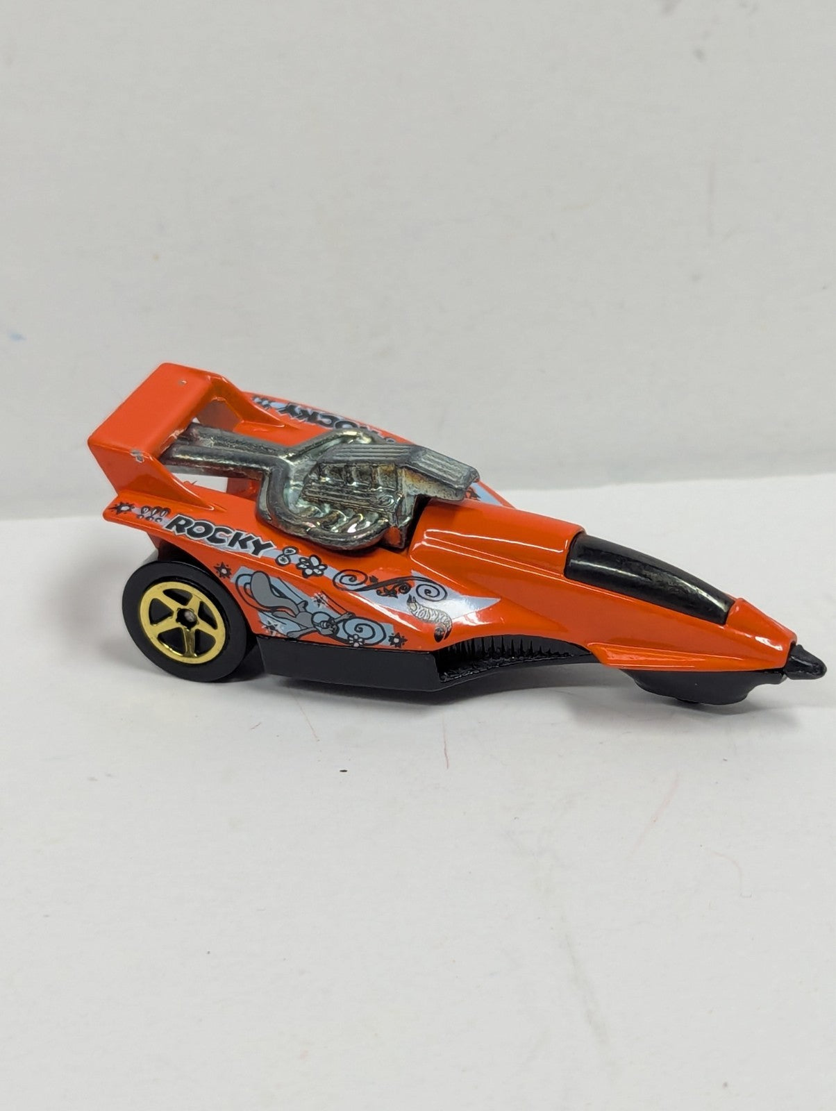Hot Wheels  Car-Toon Friends Rocky & Bullwinkle Show ROCKY XT-3 (Orange)