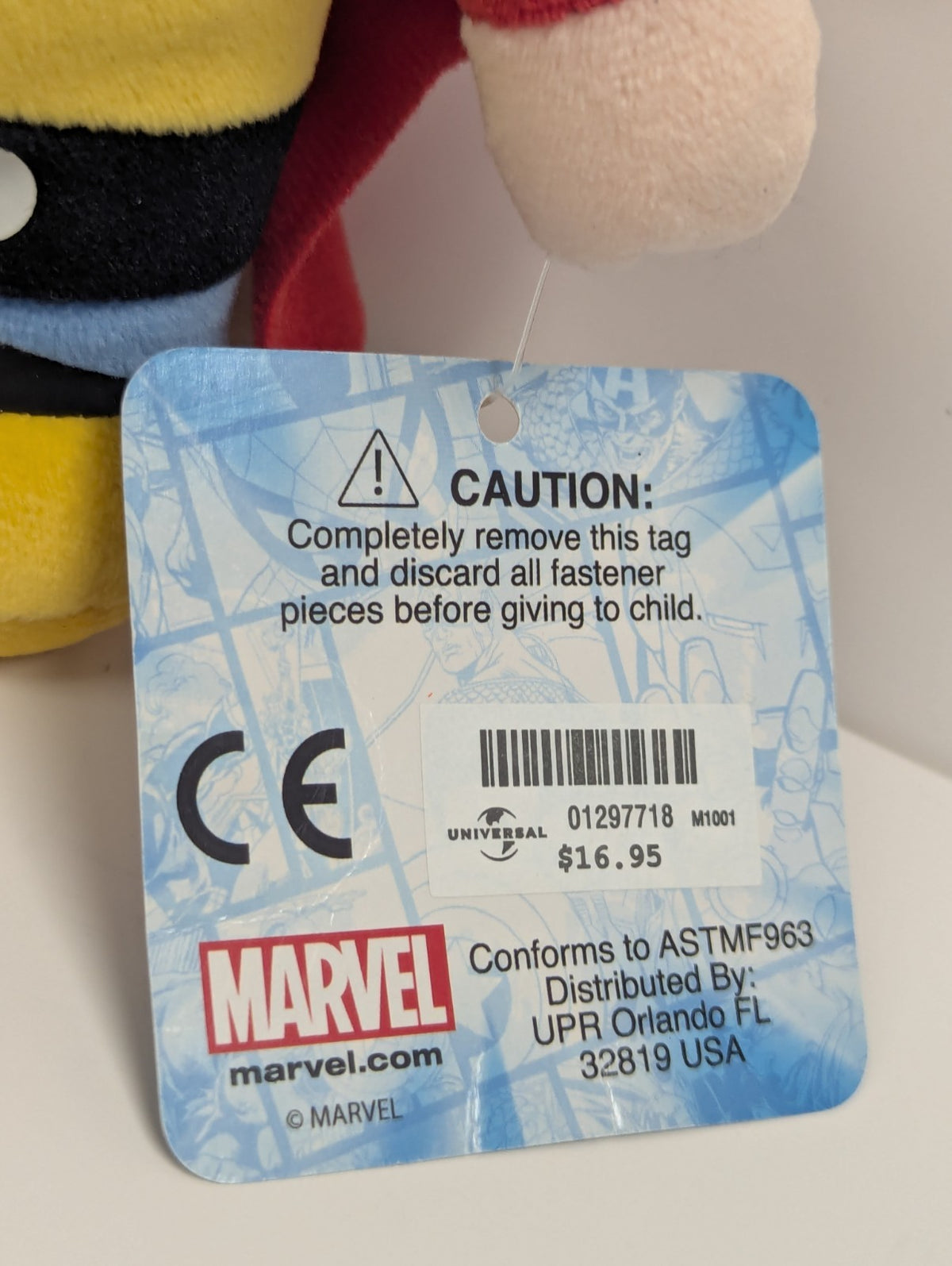 Universal Studios THOR Plush Marvel Avengers 10" Plush with Tag