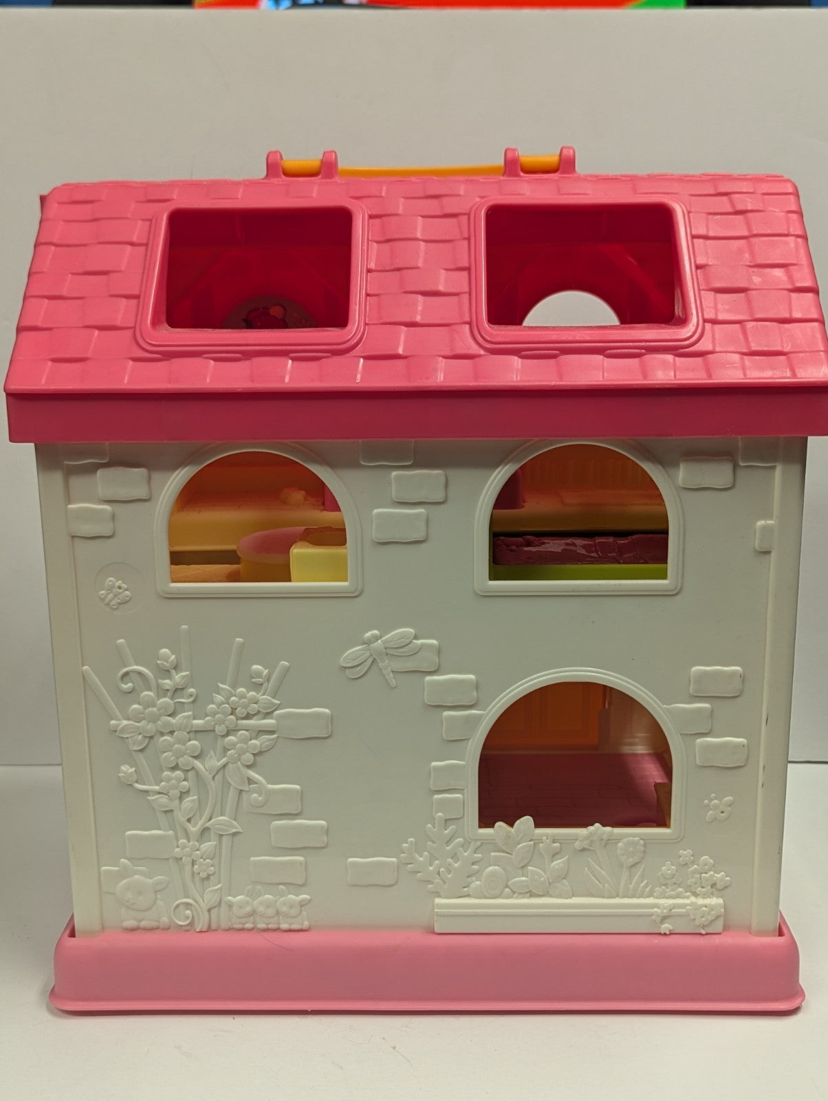 Fisher Price Little People Surprise & Sounds Home Pink Doll House Working Tested