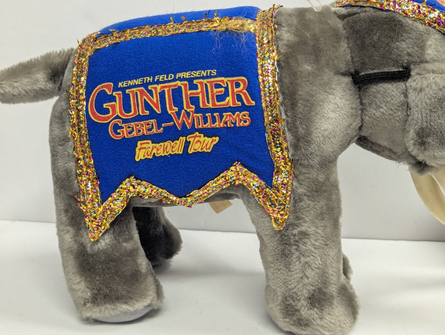 Ringling Bros Barnum & Bailey Circus  Gunther  Farewell Tour  16" Plush Elephant