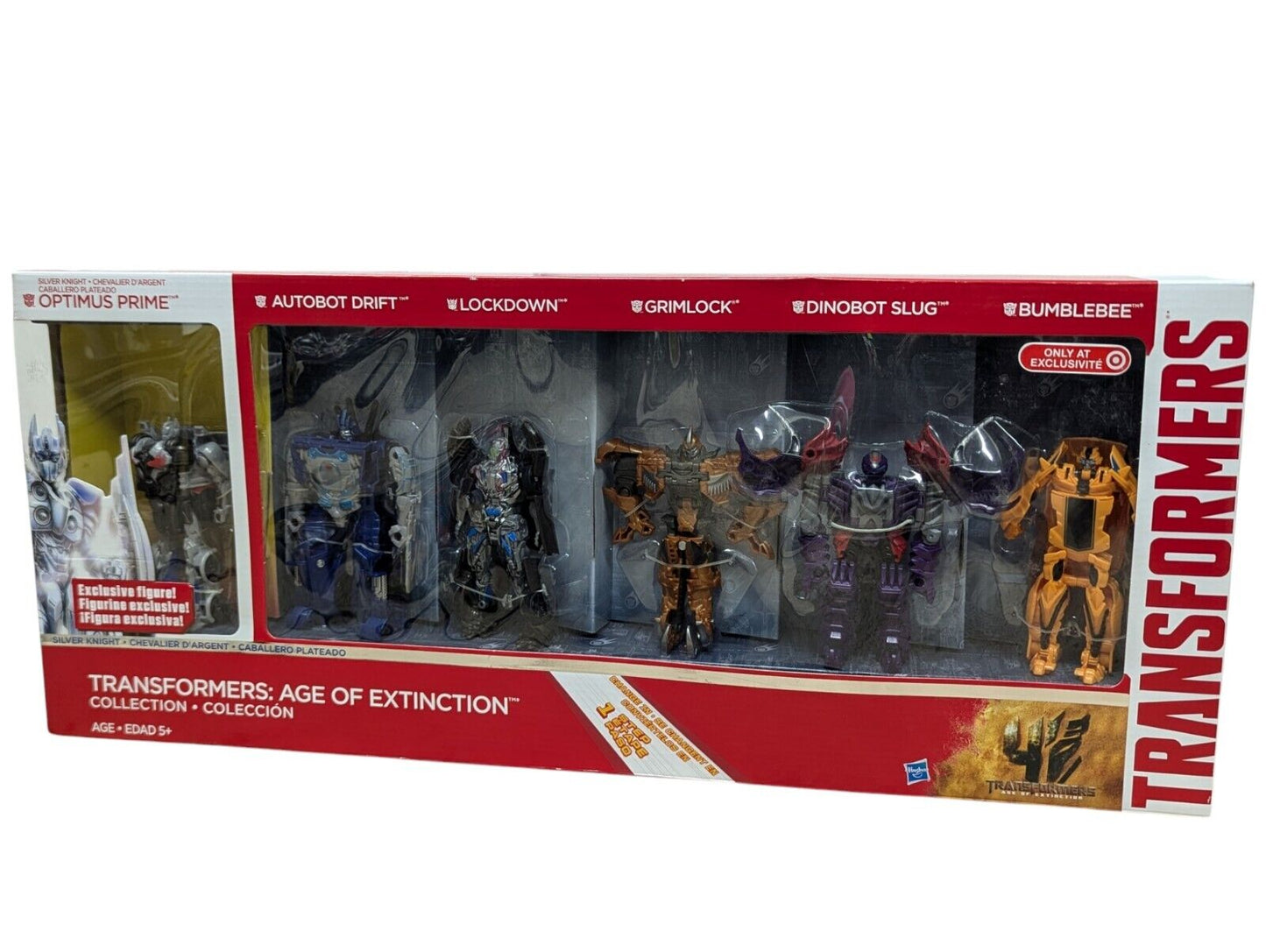 2014 Transformers Age Of Extinction 1-STEP Collection Silver Knight Optimus NEW
