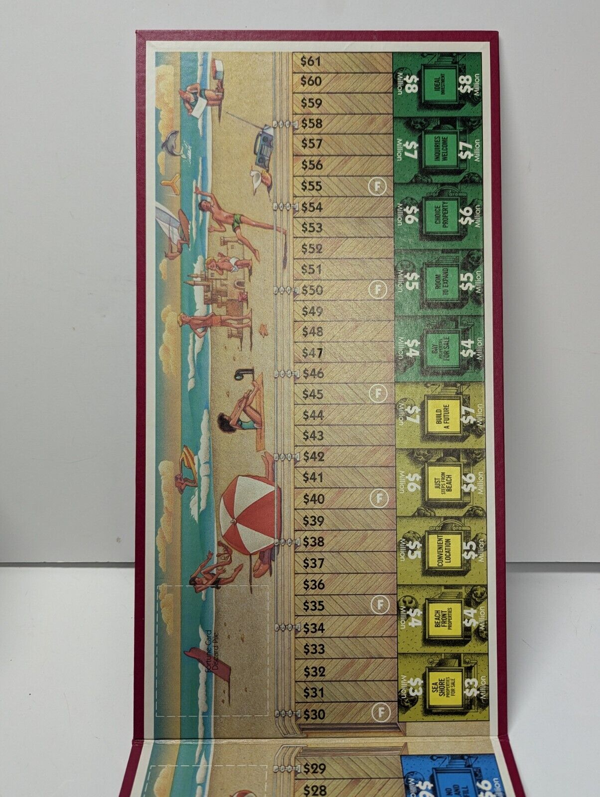 1985 Advance To Boardwalk Board Game Parker Brothers 100% Complete 