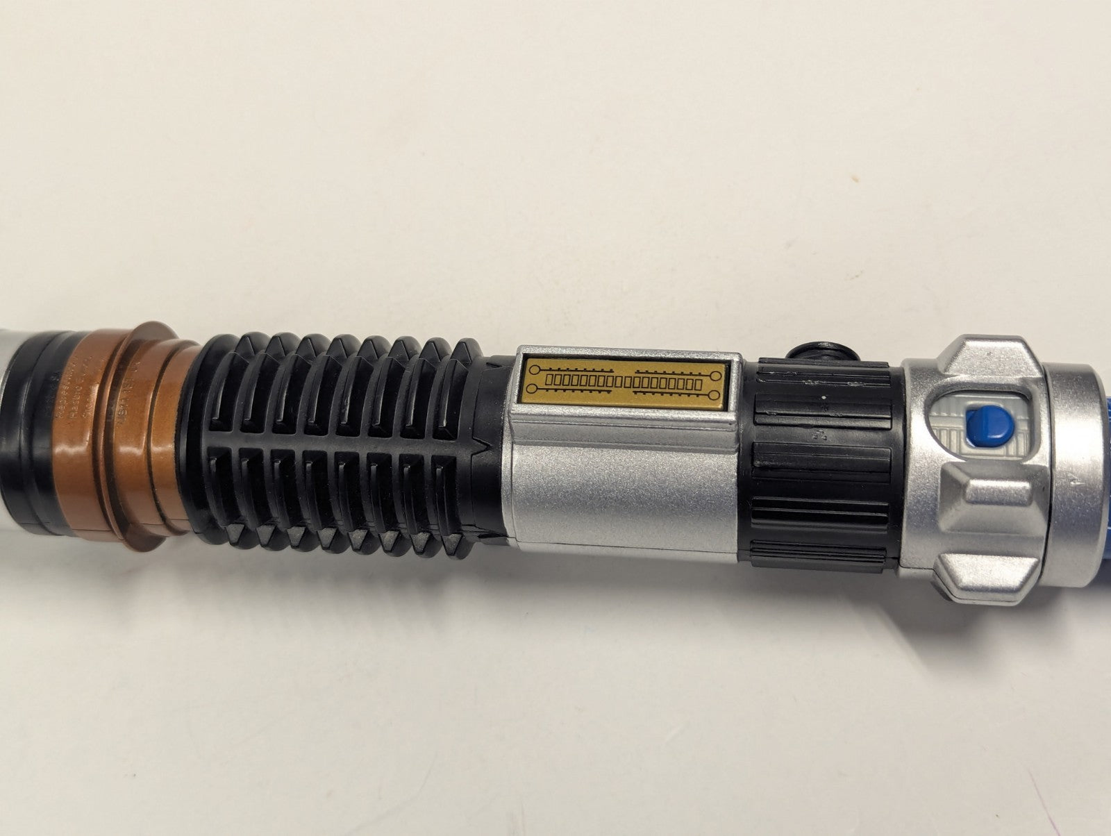 2015 Star Wars Electronic Lightsaber Blue Obi-wan Kenobi Blade Builders Hasbro