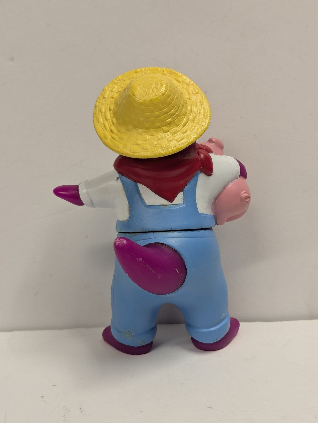 Vintage 1997 Barney The Dinosaur Farmer 5” PVC Figure Toy Lyons