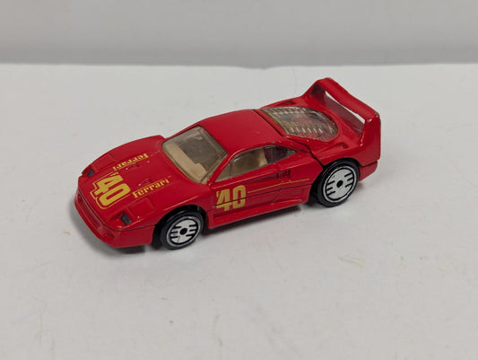 VINTAGE HOT WHEELS 1988 RED FERRARI F40 OPENING HATCH