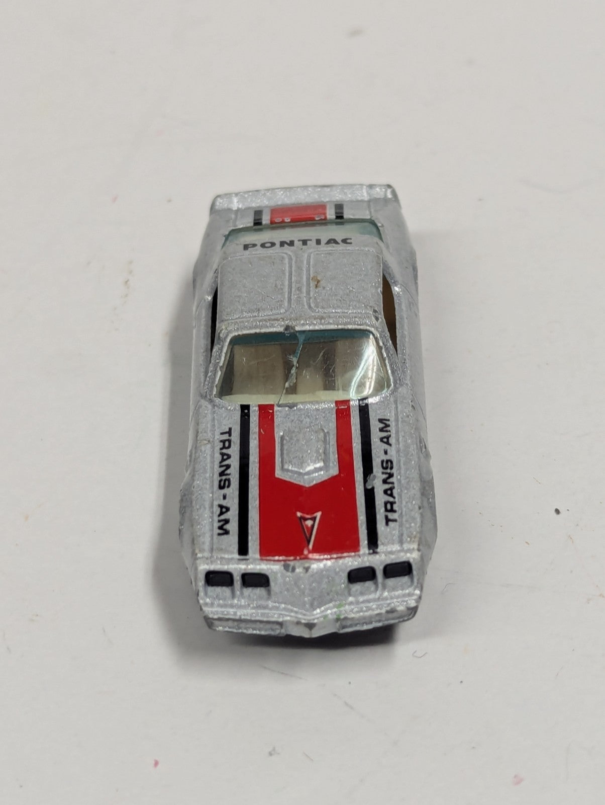 Vintage Norev Yatming 1979 Silver Pontiac Firebird Trans AM Made In Hong Kong