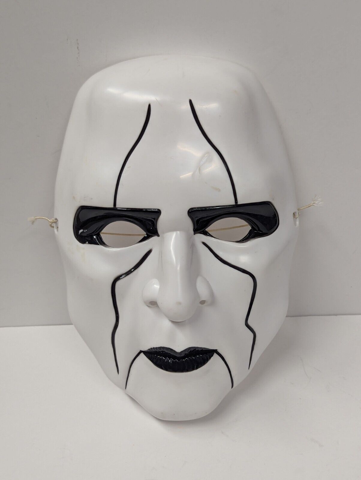 1998 Vintage  WCW Original STING Mask White (HARD PLASTIC)