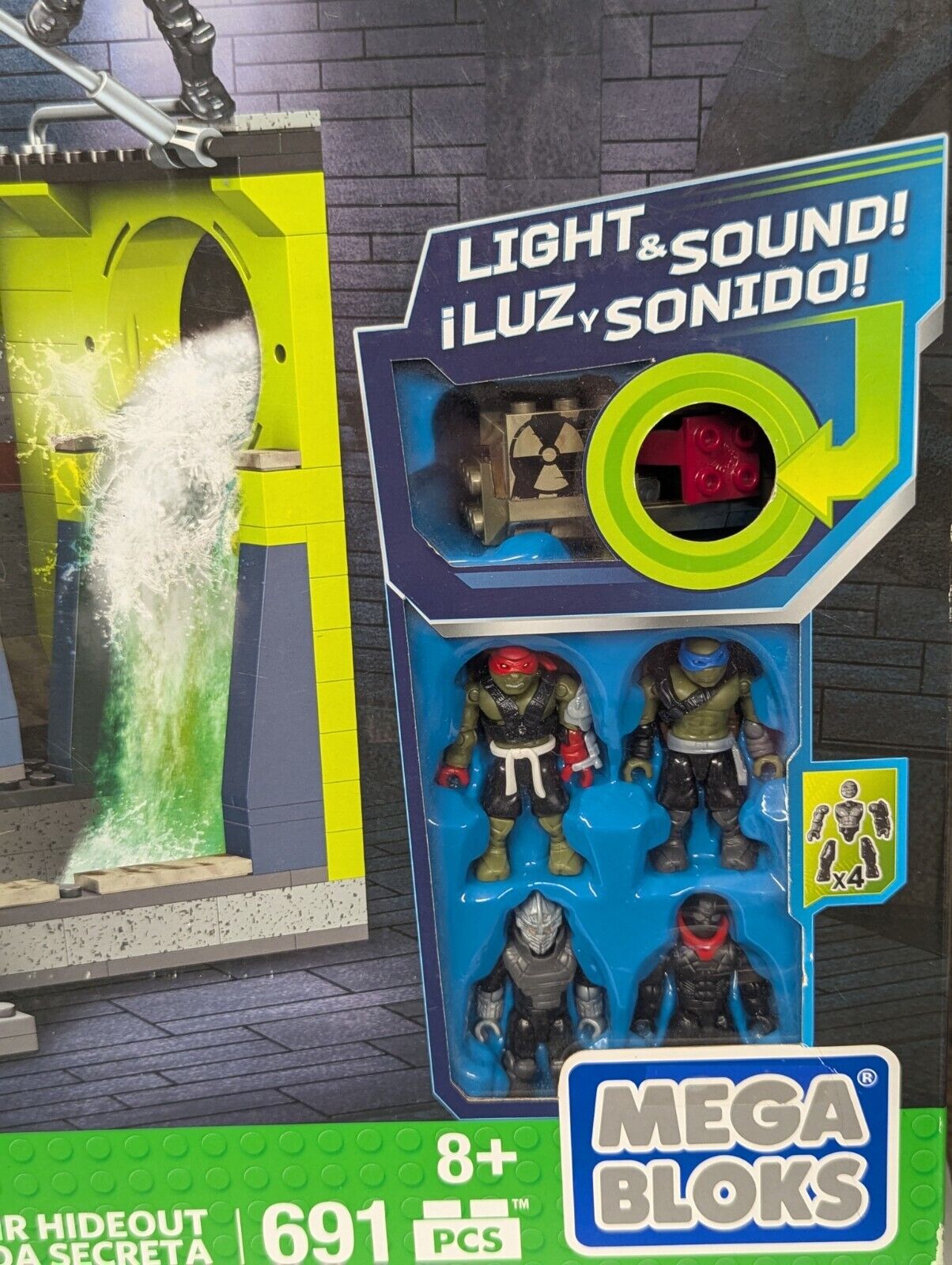 Mega Bloks Teenage Mutant Ninja Turtles Out Of The Shadows Lair Hideout SEALED