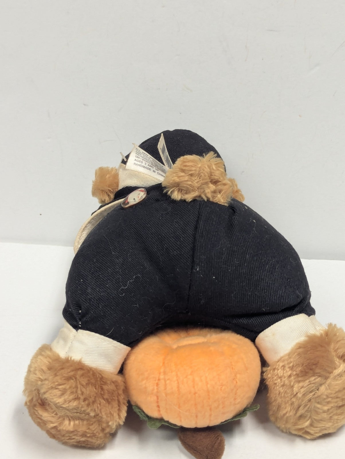 2006 Plushland Thanksgiving Pilgrim Bear March of Dimes Plush 6"