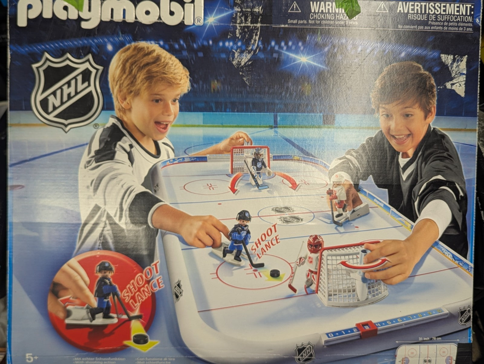 Playmobil Set 5068 NHL Hockey Rink with Players & Accessories See Pictures