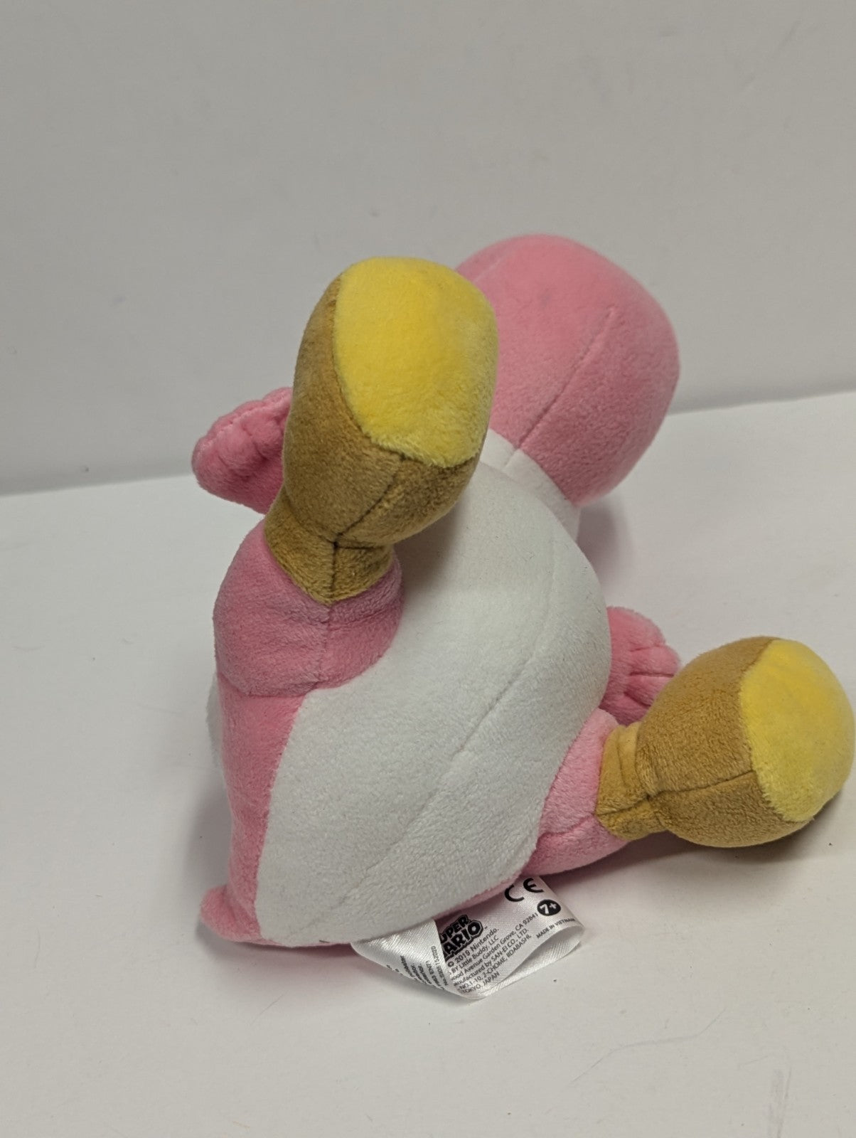 2019 Super Mario Bros Pink Yoshi Plush Genuine All Star 8"