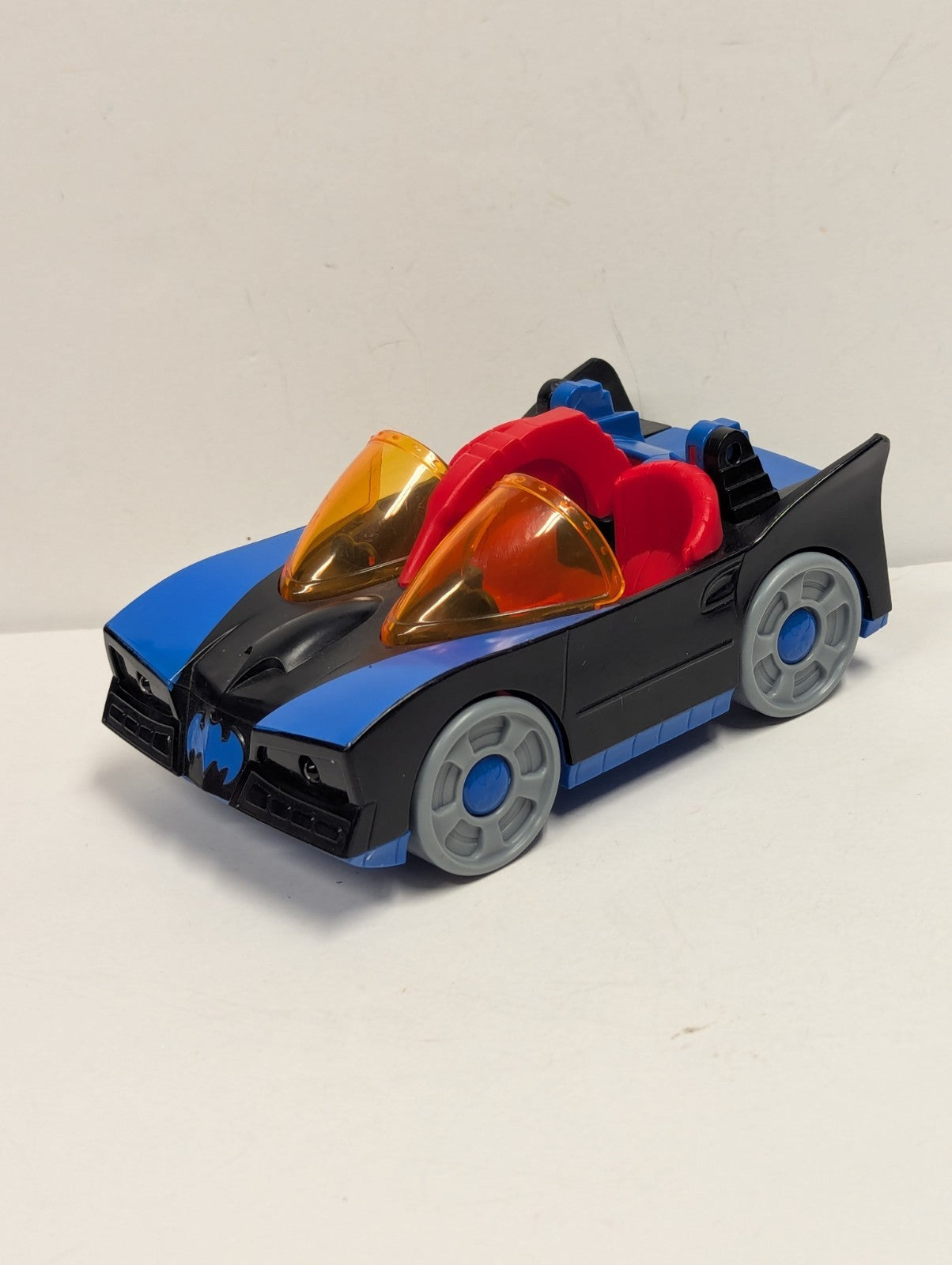 Imaginext Batmobile Batman Car Fisher Price DC Comics Black Blue