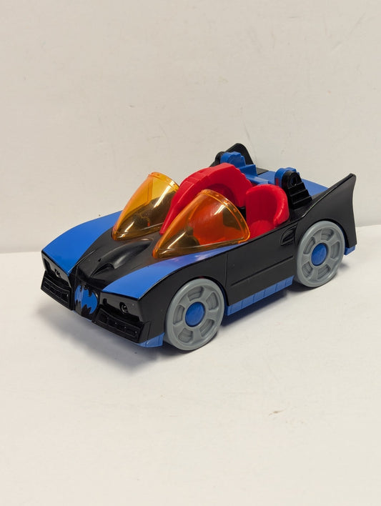 Imaginext Batmobile Batman Car Fisher Price DC Comics Black Blue
