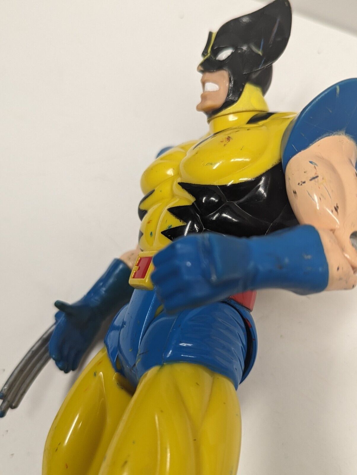  1993 Wolverine Action Figure 10" X-Men Marvel Toy Biz Yellow (Broken Claw)