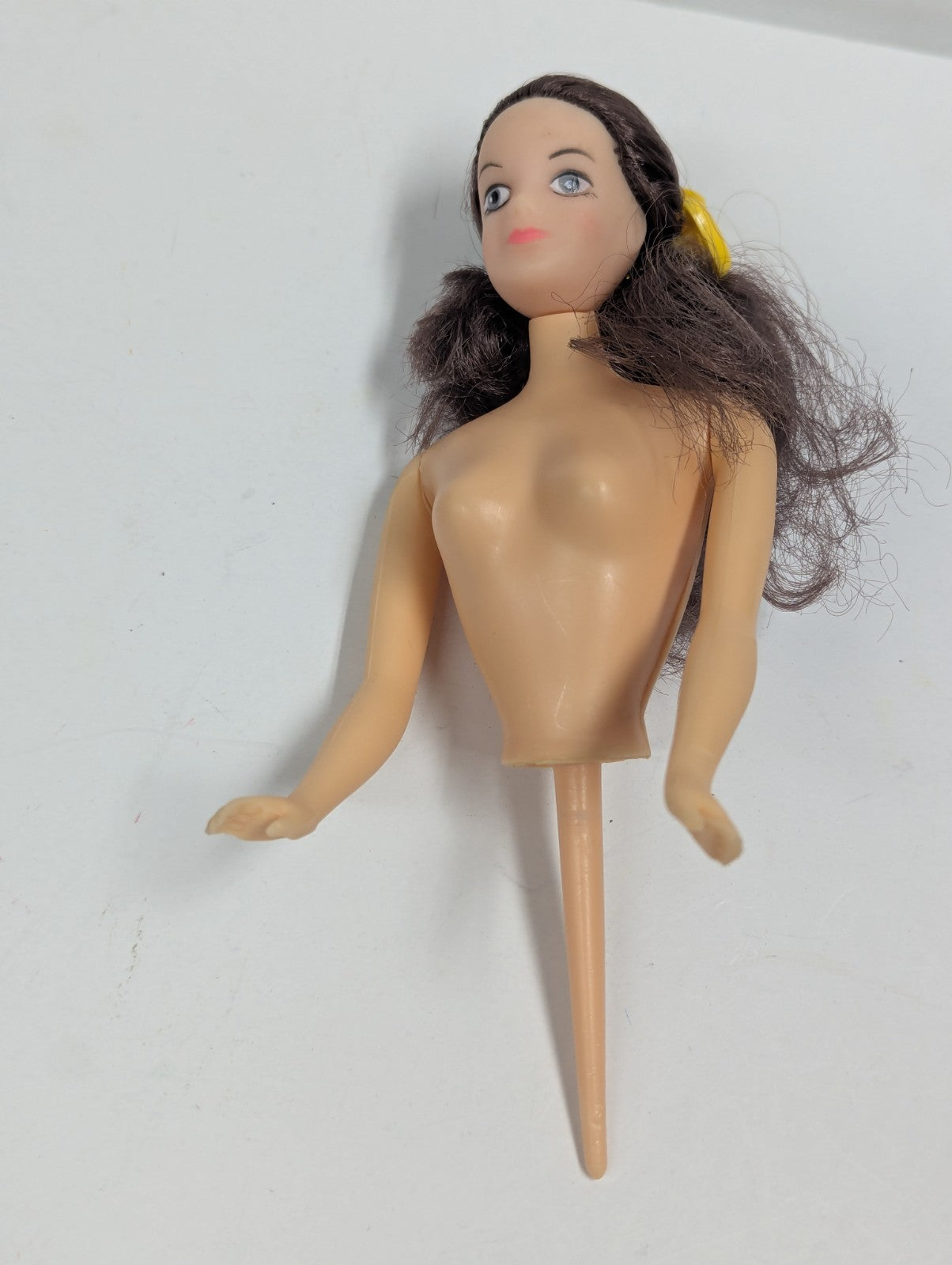 Vintage Wilton Half Doll Cake Toppers 70's w/t Hair & Sleeping Eyes Lot