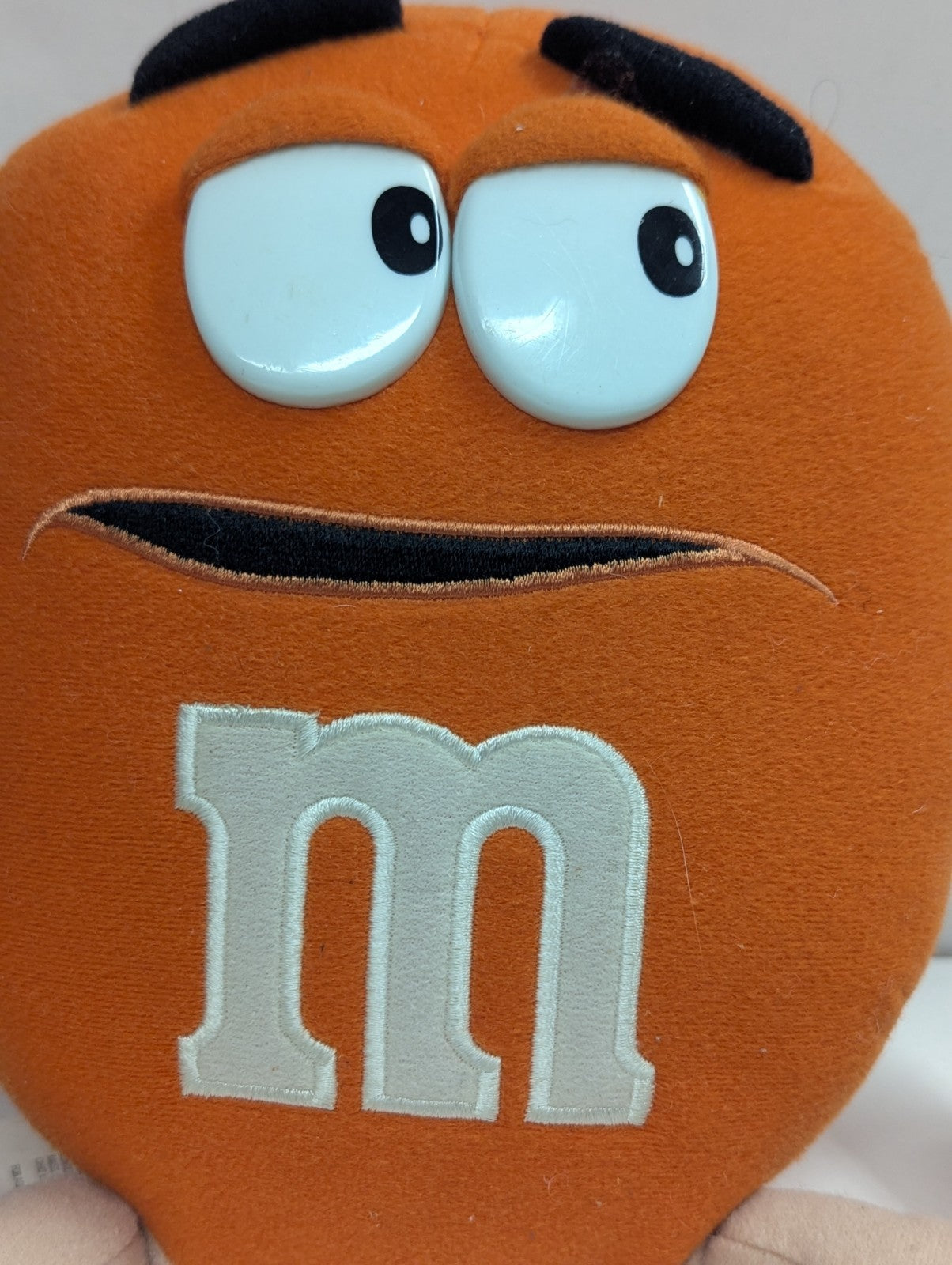 M&M Orange "Crispy" Plush Stuffed Toy 2001 Nanco Vintage tennis shoes, 12"