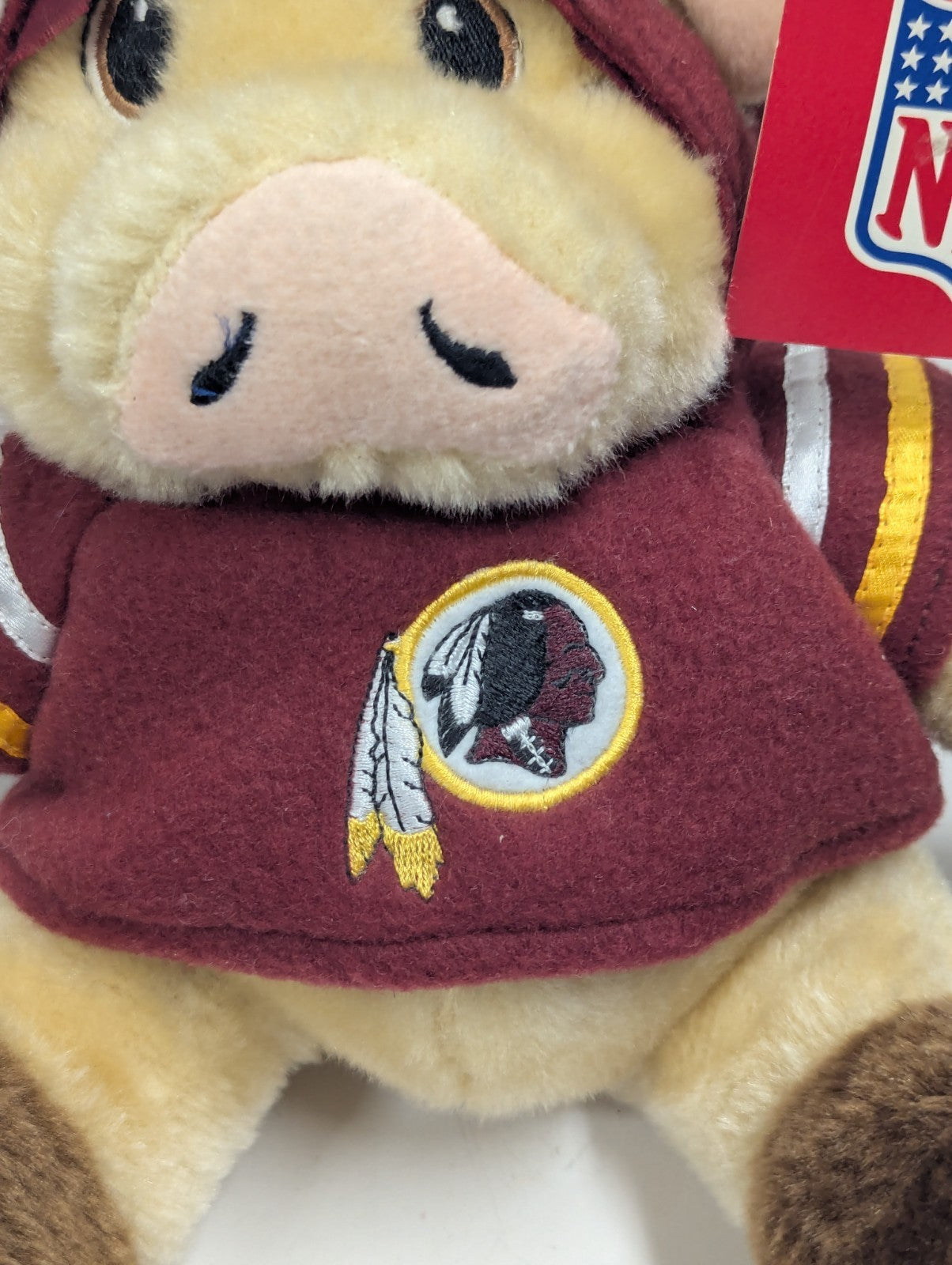 Vintage Washington Redskins NFL Football "Hog" Mascot Plush 8" NWT