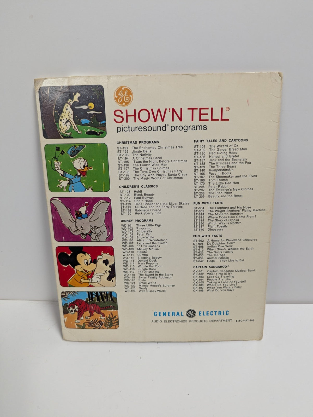 1960's GE Show 'N' Tell Picturesound Pinocchio
