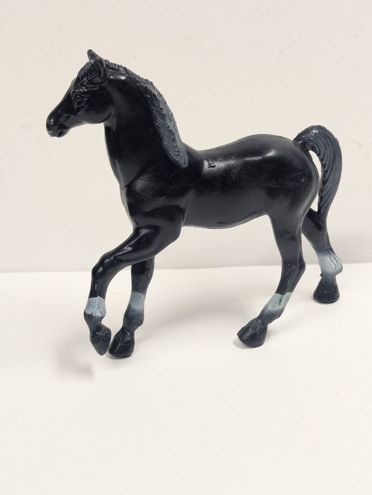 Vintage 1975 Imperial Toy 5” Black  Horse Plastic Figure