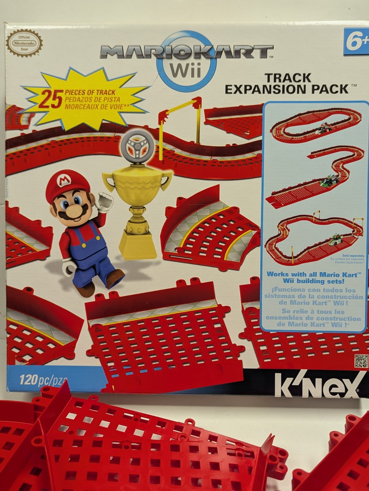 K’Nex Mario Kart Wii Track Expansion Pack Incomplete As Is In Box
