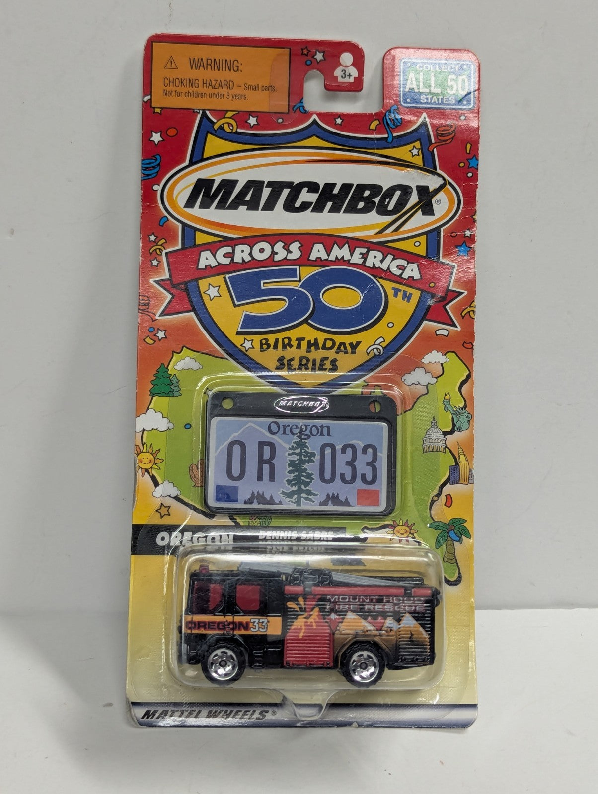 Matchbox Across America Oregon OR-033 Dennis Sabre Fire Truck Western Collection