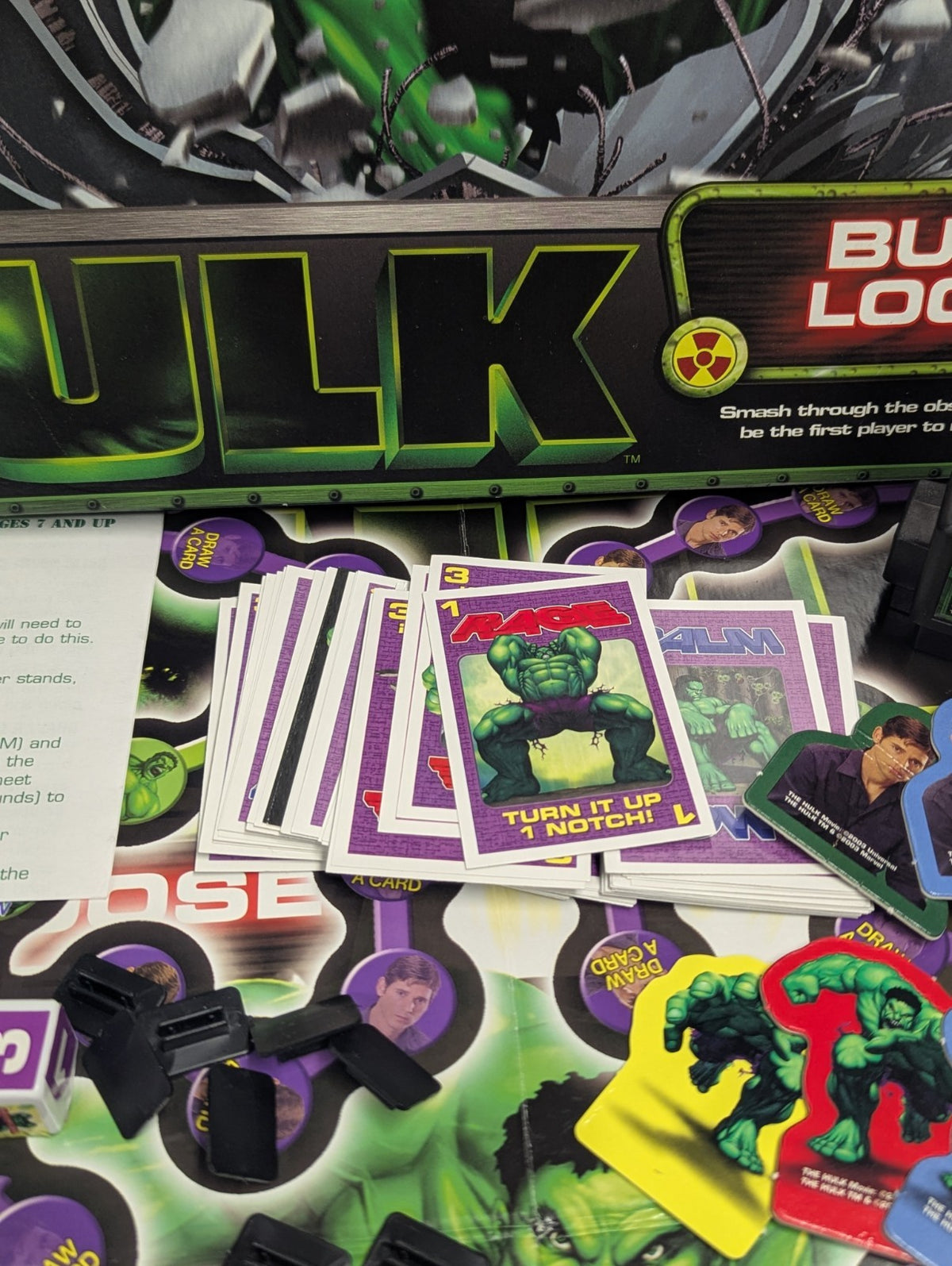 2003 Hulk Busts Loose Pressman Board Game Movie Complete