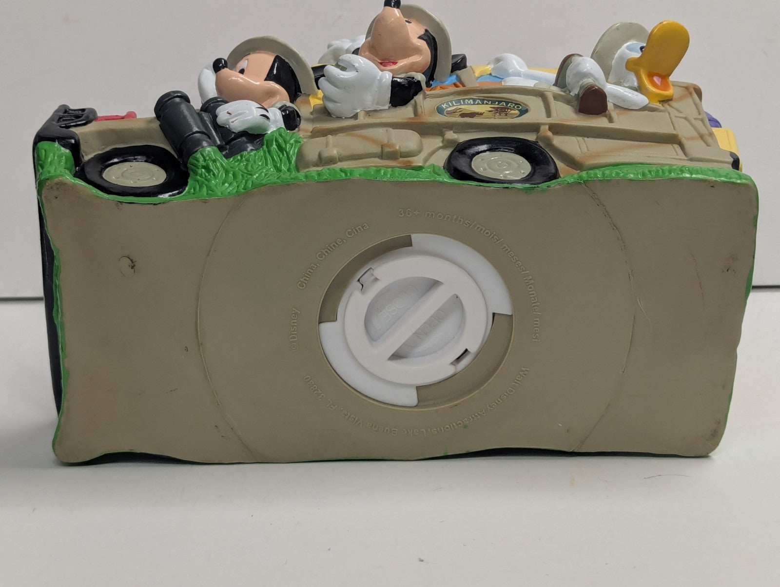 Walt Disney Attractions Lake Buena Vista Mickey Mouse Plastic Piggy Bank Safari