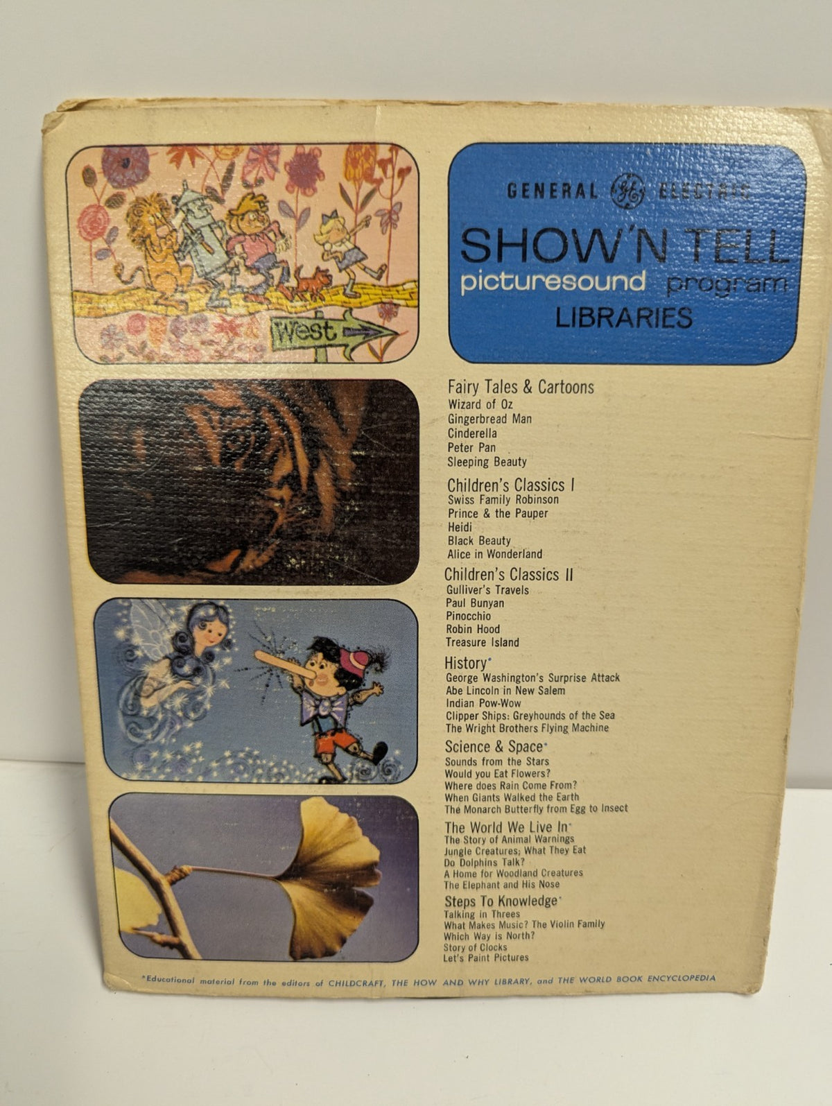 1964 Heidi Show N Tell Picturesound Program Record & Photo Slide