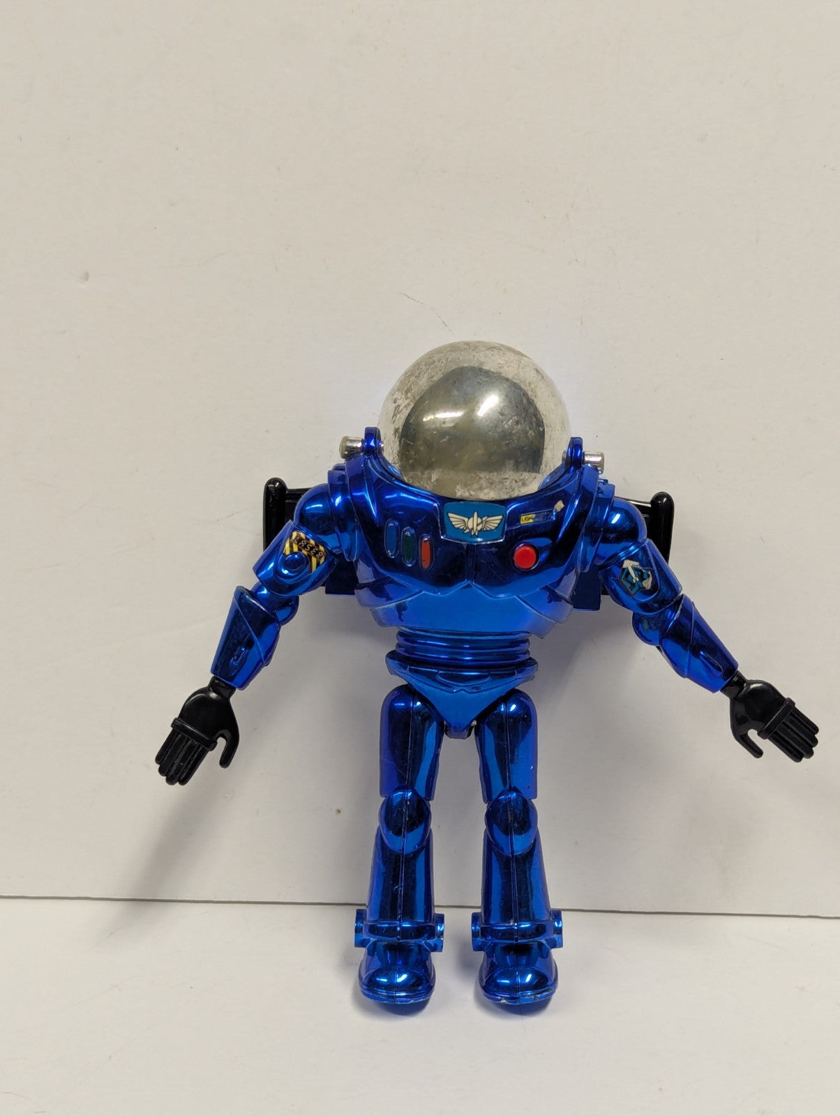 Rare Toy Story Stealth Buzz Lightyear 5” Blue Chrome by Thinkway Toys