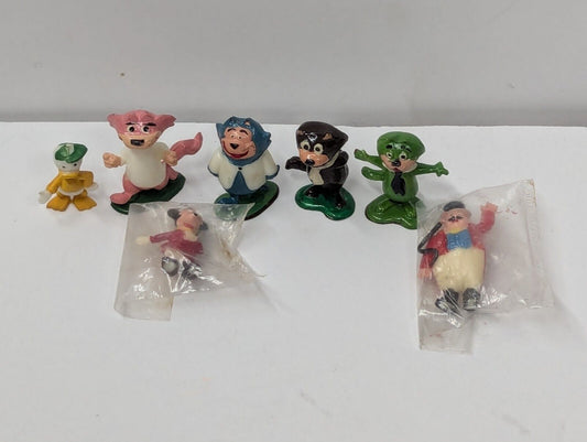 Vintage Marx TV Tinykins Top Cat & Disney Plastic Figures 1.5" LOT Of 7 