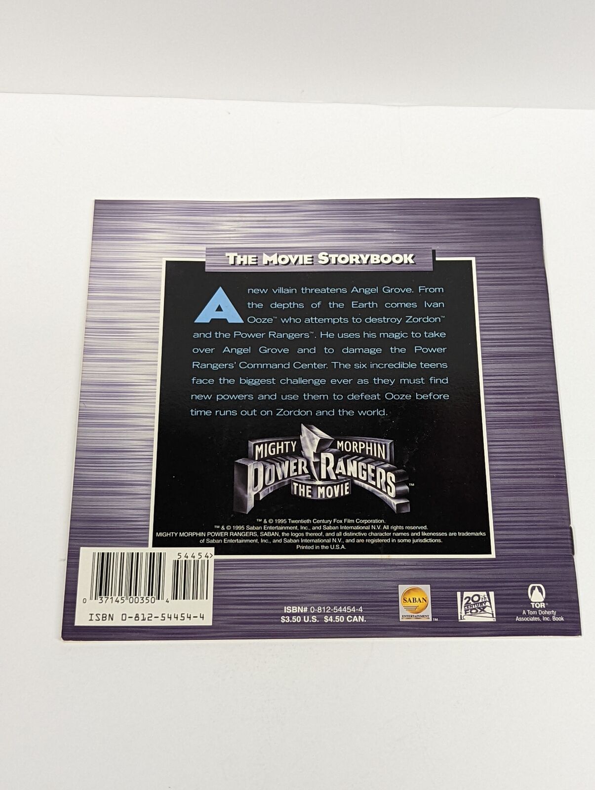 1995  Power Rangers The Movie Storybook