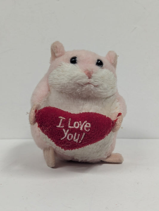 Ganz Lil'  Hamster3 1/2" Plush I LUV YOU heart HV9416