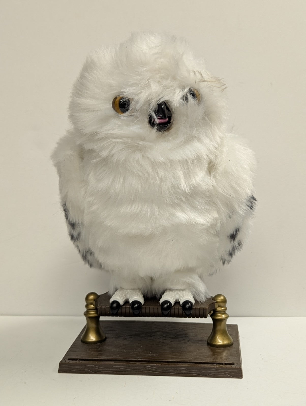 Harry Potter Enchanted Hedwig Interactive Snowy Owl With Stand No Accessories 