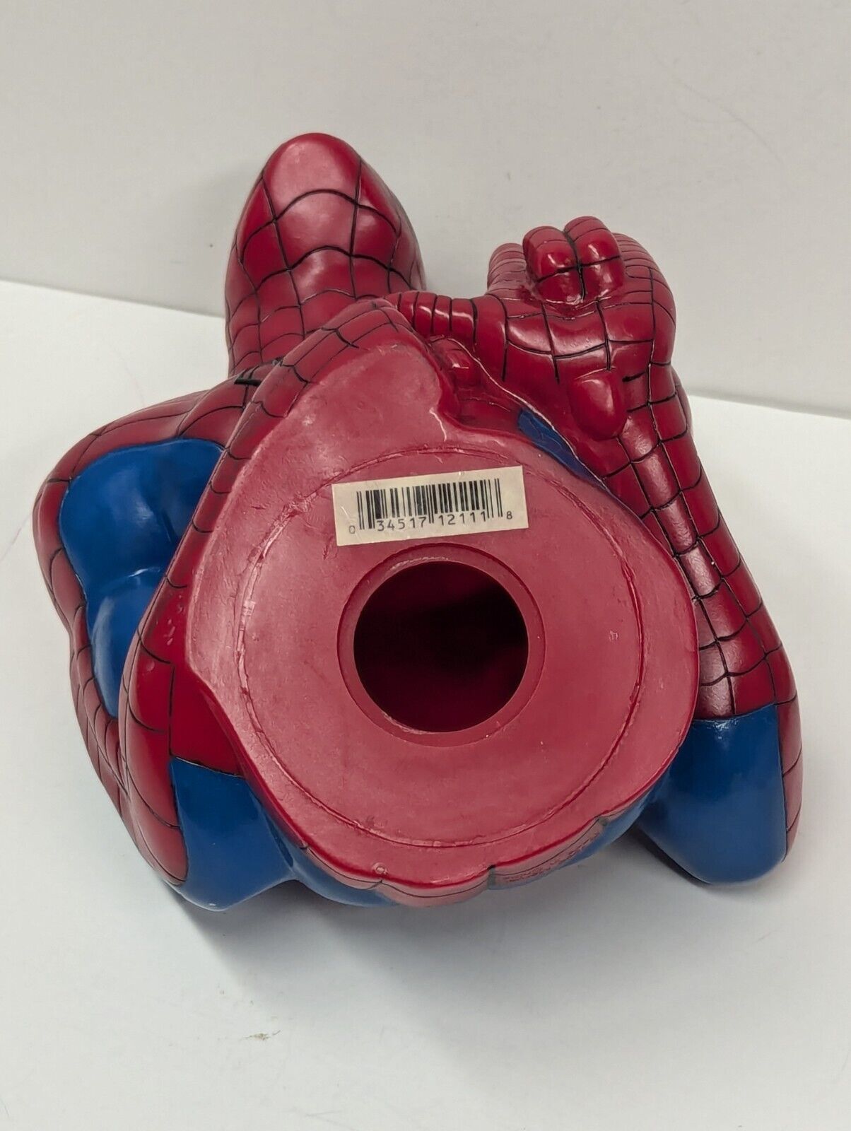 1999 Vintage Marvel Spider-Man Plastic Bust Piggy / Coin Bank 