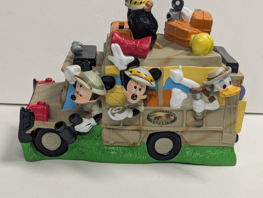 Walt Disney Attractions Lake Buena Vista Mickey Mouse Plastic Piggy Bank Safari
