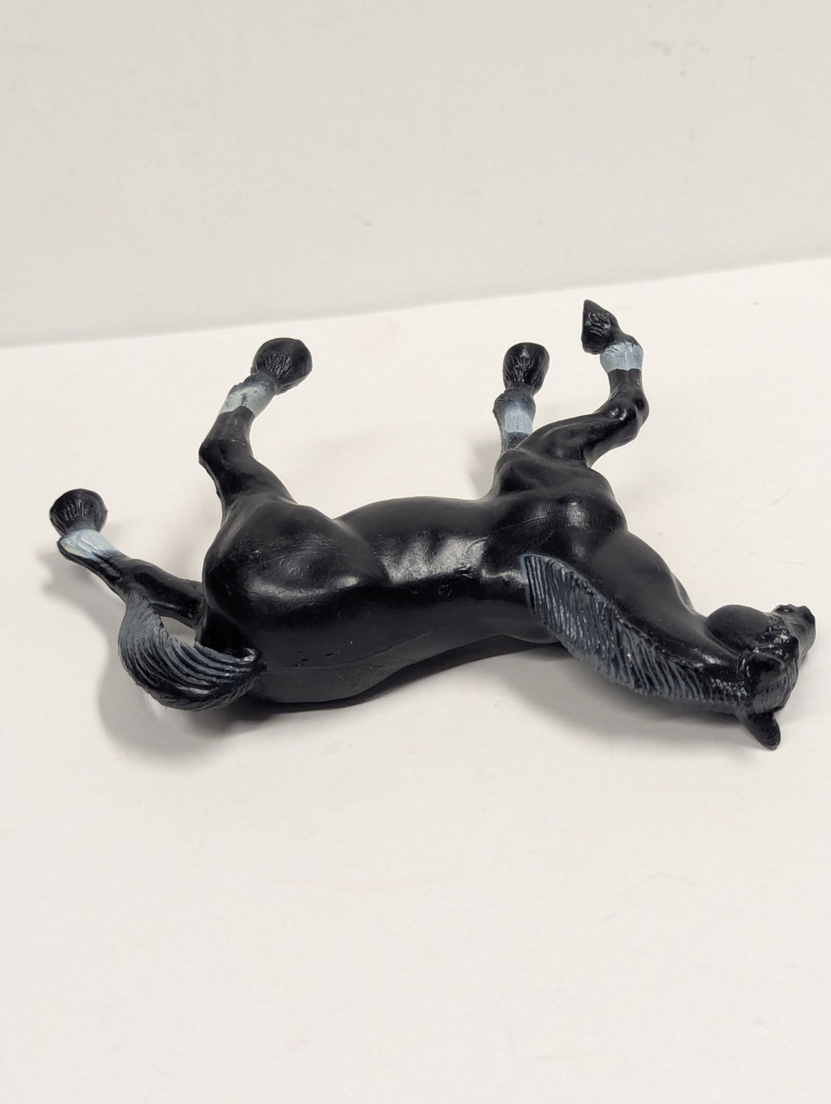 Vintage 1975 Imperial Toy 5” Black  Horse Plastic Figure