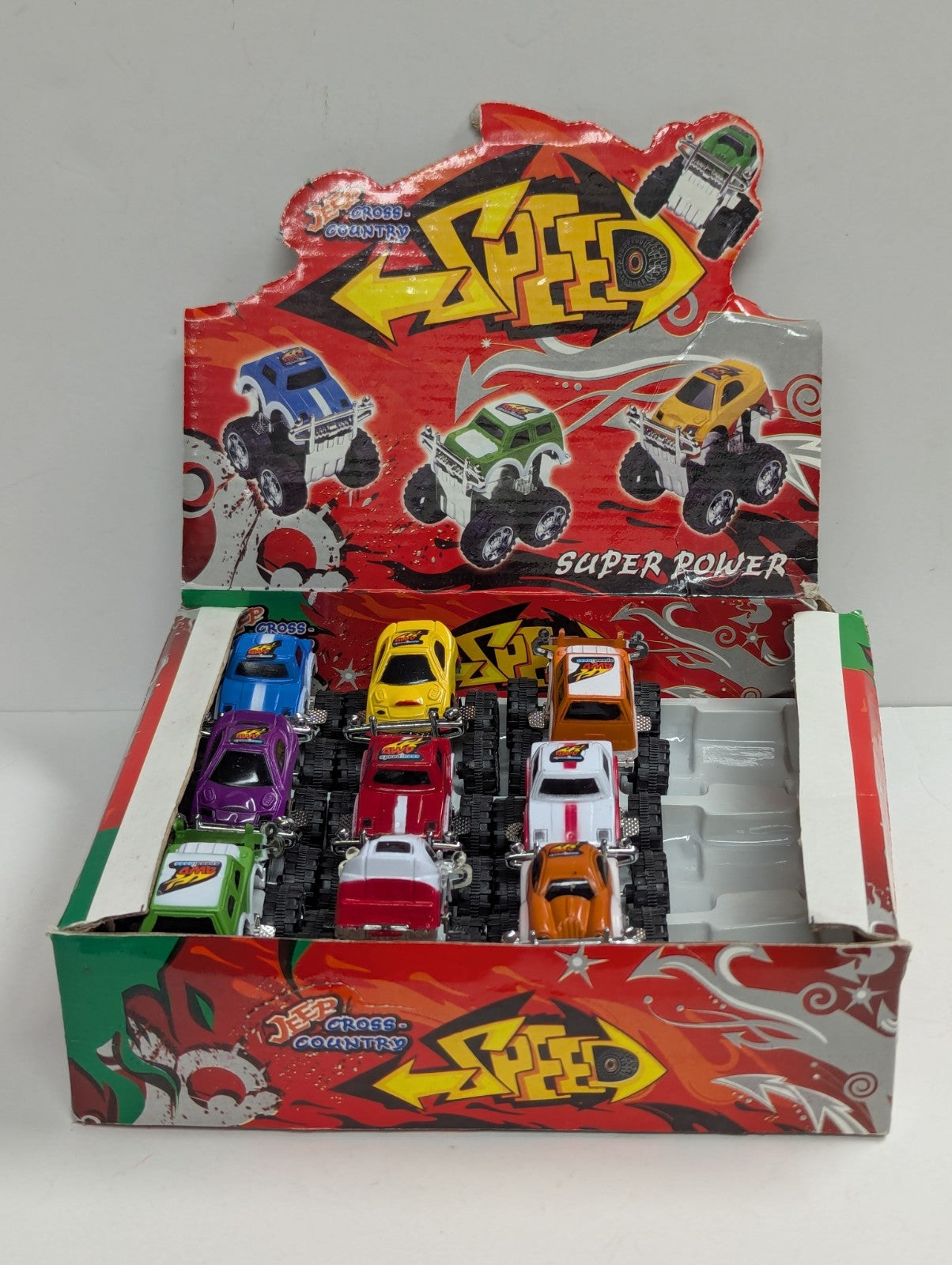 Pullback Monster Trucks Lot Of 9 SPEED