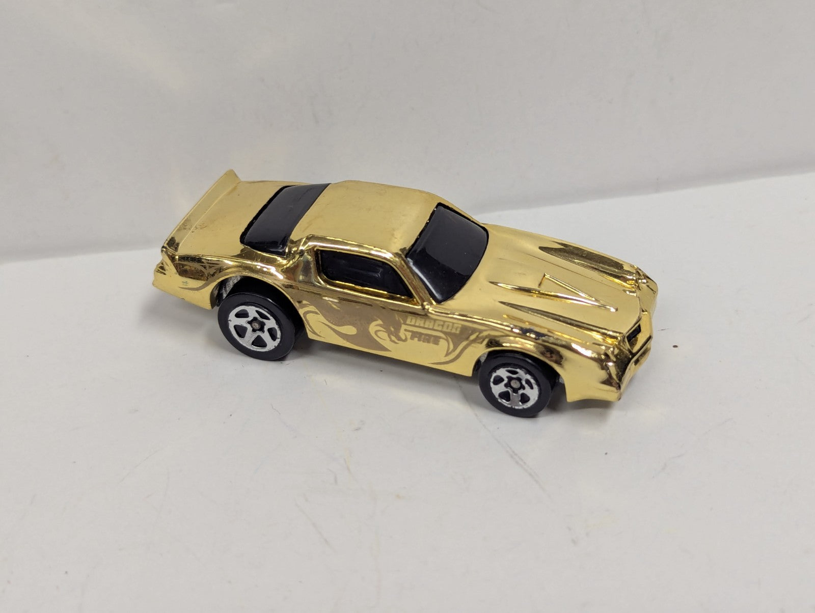 Vintage 1982 Hot Wheels Gold Chrome Dragon Fire Chevrolet Chevy Camaro Z28