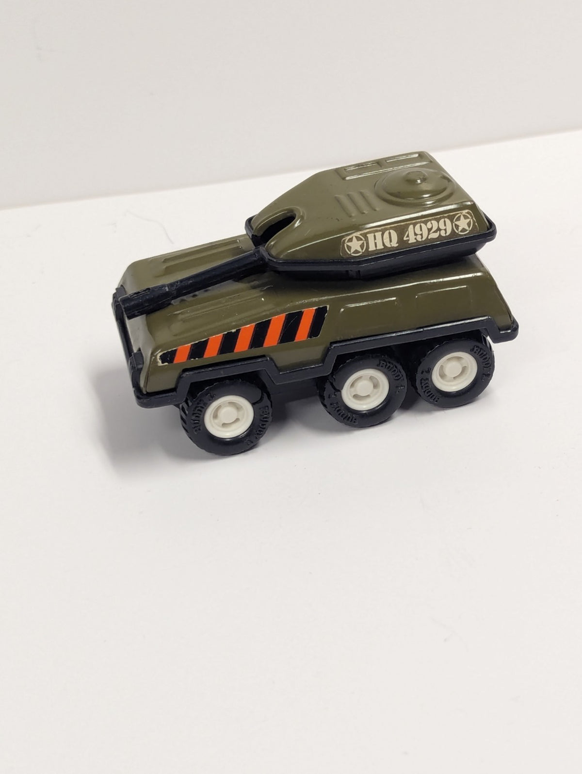 Buddy L Green Army Tank HQ 4929 Pressed Steel Japan Vintage Collectible Toy Tank