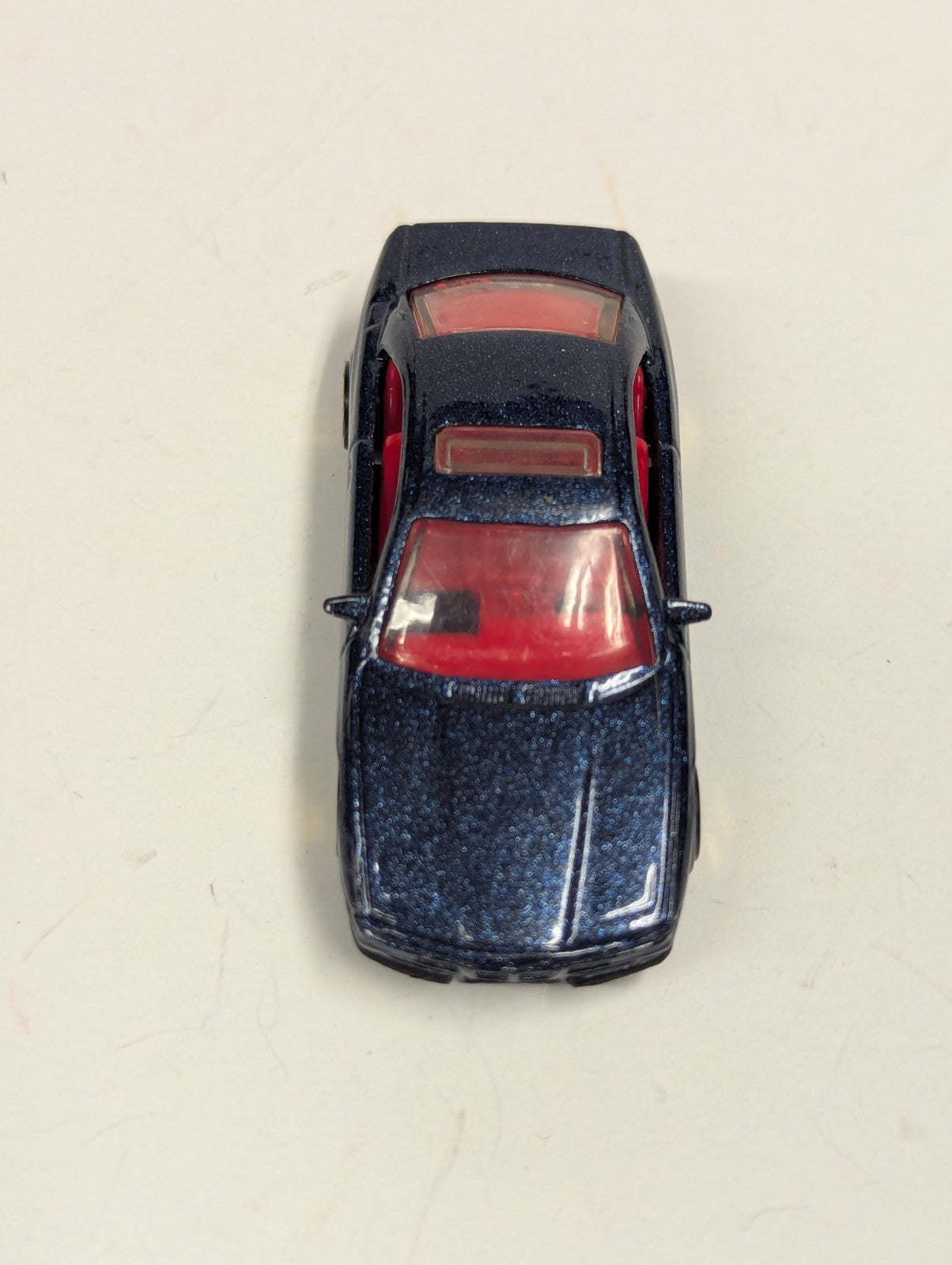 1990 Hot Wheels BMW 850i Blue with Red Interior 