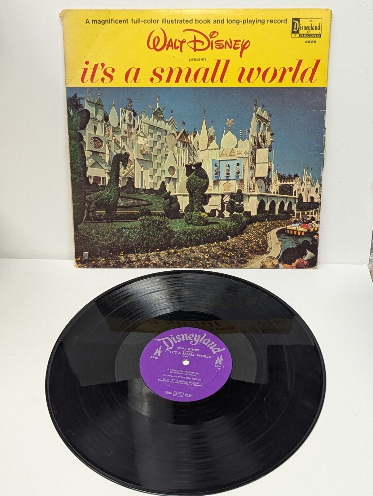 Walt Disney It's a Small World Disneyland Record & storybook #3925 1964
