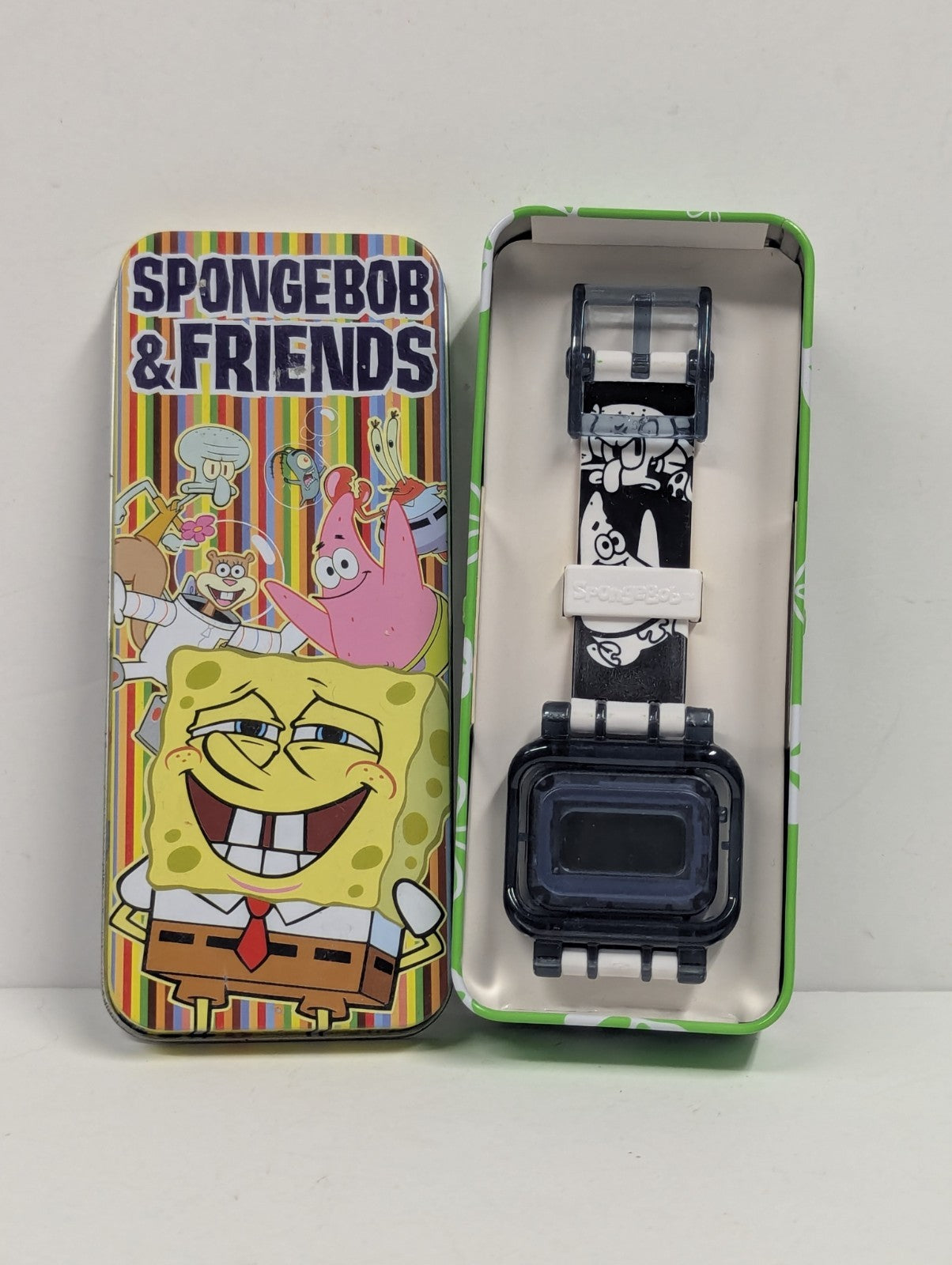 SpongeBob  & Friends SquarePants Watch & Tin Burger King 