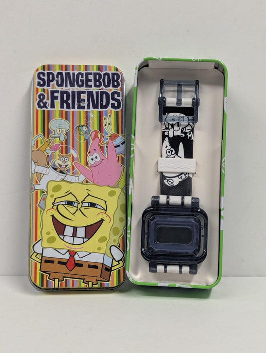 SpongeBob  & Friends SquarePants Watch & Tin Burger King 