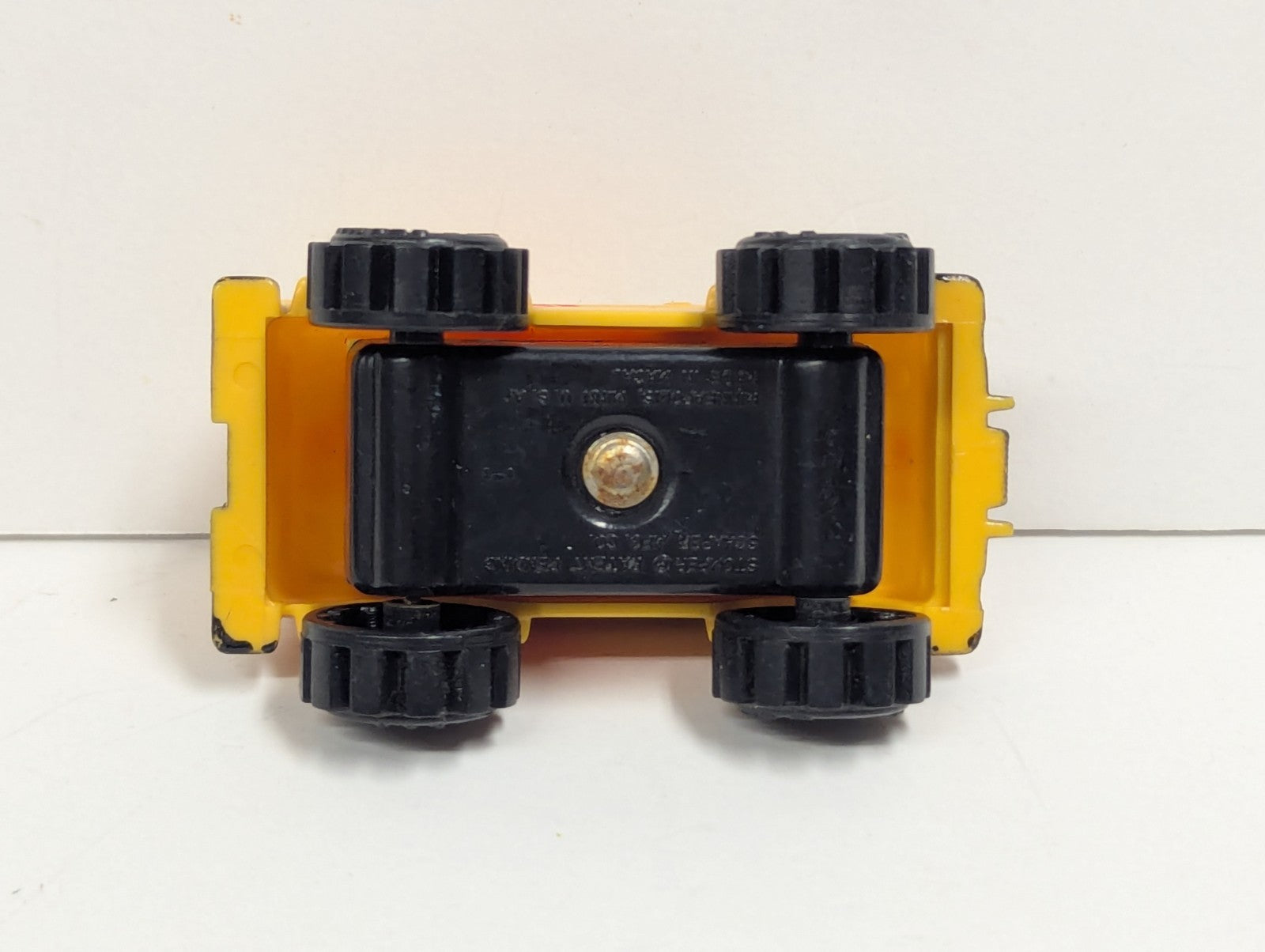  VINTAGE SCHAPER MINI STOMPER YELLOW 4X4 CHEVY VAN - MADE IN MACAU